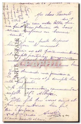 TOULON — De Kerk — Aubert, Plaza, Coteau, Toulon — Achterkant