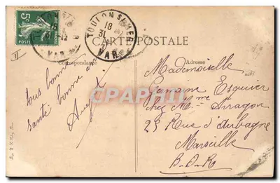 Toulon — Vista della vecchia Darse e dei Lesteurs — Verso