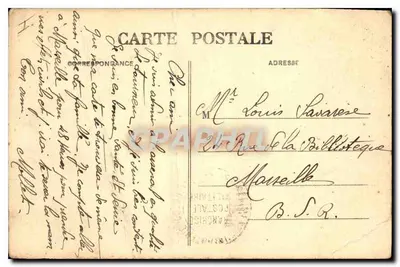 Toulon - Aleja Palmy - Côte d'Azur - wydawca D.S. n°10 — Rewers
