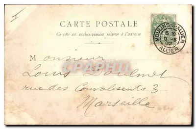 Moulins - O Teatro — editor P. Chalon-Saône, n°15 — Verso