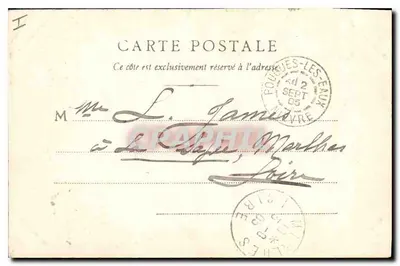 Moulins — Velho Castelo dos Duques de Bourbon — B. F. Chalon-saône, n°9 — Verso