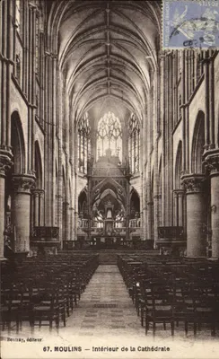 Moulins — Interior da Catedral — Boutray, editor, n° 67