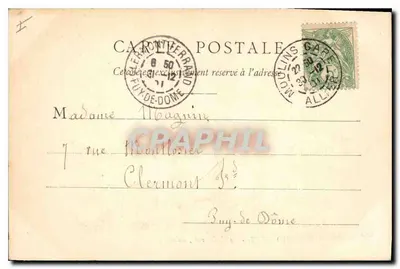 Moulins - De Kathedraal, Abtis — B. F. Chalon-s-Saône, n° 50 — Achterkant