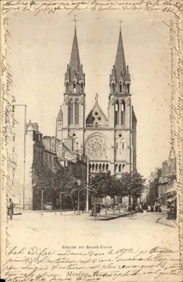 Igreja do Sagrado Coração — Moulins — Editor: Veyrat, Moulins