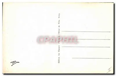 Montluçon — Casa in legno con terrazza coperta (balcone) — Edizione La Gigogne, Place de l'Hôtel, Vichy — Verso