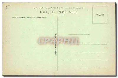 Moulins - Casas do Doyenné (século XV) — Editor Ideal, n° 1742 — Verso