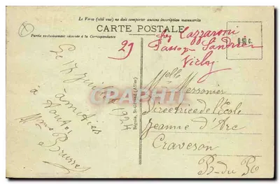 Vichy — Villa Sévigné — 400 — Rewers