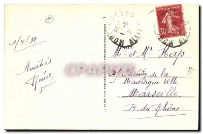 Vichy — Zamek Cesarski, strona ogrodu — LL 234 — Rewers