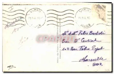 Vichy — O Casino — A Cegonha, n°309 — Verso