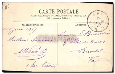 Vichy — Wieża zegarowa — LL — Rewers