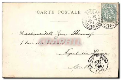 Paryż — Fontanna Carpeaux — Bon Baiser de votre Amélie — Rewers