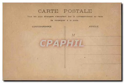Paris - Igreja de Saint-Germain-l'Auxerrois — vista do edifício com seu campanário e rosáceas, impresso pela Sociedade Parisiense de Cartas Postais — Verso