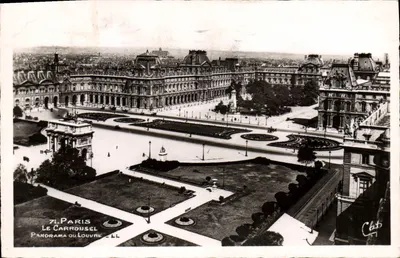 Paris - O Carrousel - Panorama do Louvre - Cab