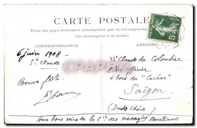 Paris - Les Buttes-Chaumont — ponte metálica e rochedos — editor desconhecido — Verso