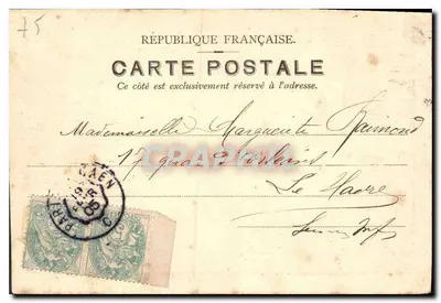 Notre-Dame w Paryżu — ogólny widok — J. W. H. & B. Caprice, n° 411 — Rewers