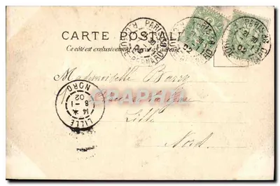 Paryż — Arc de Triomphe du Carrousel — wydawca nieznany, numer serii nie widoczny — Rewers