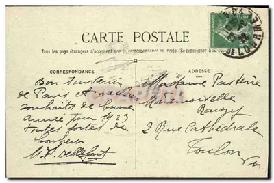 Paryż - Muzeum Louwra - Galeria Apollon — C.M. n°311 — Rewers