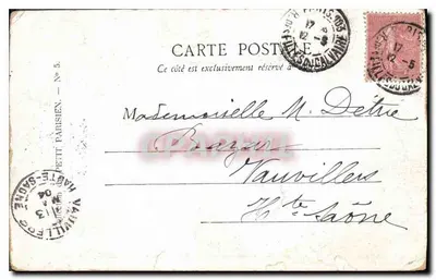 Paryż — Plac Republiki — Wydawca Petit Parisien, N° 5 — Rewers
