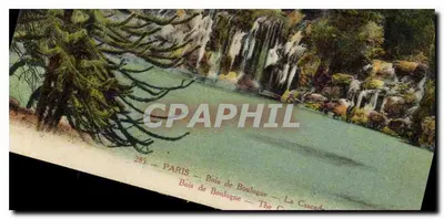 Paris - Bois de Boulogne - A Cascata — editor A. Papeghin Paris-Tours, n° 285