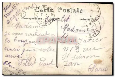 Paryż — Most do Zamiany i Pałac Sprawiedliwości — ND. Fot. nr 306 — Rewers