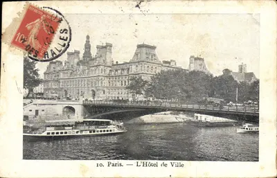 Paris — O Hôtel de Ville — Editora do Petit Parisien, n° 10