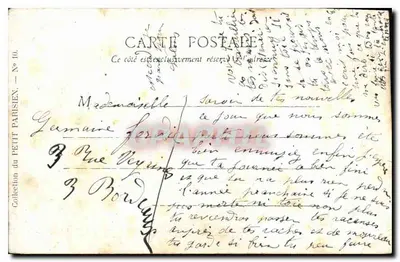 Paris — O Hôtel de Ville — Editora do Petit Parisien, n° 10 — Verso