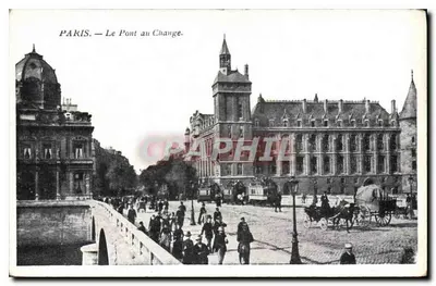 Paris — O Pont du Change — editor não identificado, número de série não visível