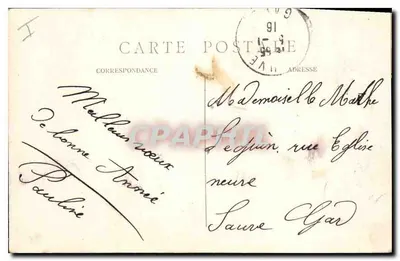 Paris (1. Arrondissement) — Place du Carrousel - Pavillon de Richelieu und Statue von Gambetta — C. M. — Rückseite
