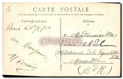 Paryż - Buttes-Chaumont - Skarpa i widok — Wydawnictwo E. L., Paryż, nr 32 — Rewers