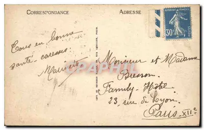 Paryż - Bursa - LL. - n° 919 — Rewers