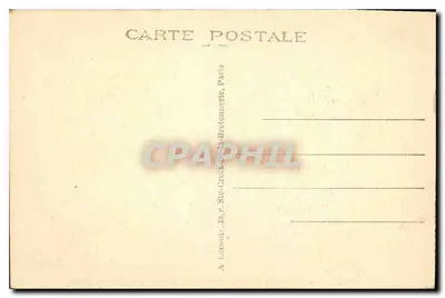 Paryż — Panthéon i ulica Soufflot — wydawca A. Lecoin, nr 80 — Rewers