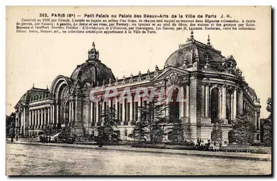 Paris (8e) — Petit Palais ou Palácio das Belas Artes da Cidade de Paris — J.H.