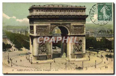 Paris (VIIIe) — O Arco do Triunfo — LL.