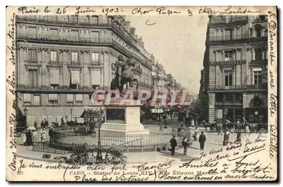 Paris — Estátua de Luís XIV — Rue Étienne Marcel — editor Paris & Cie, n° 132
