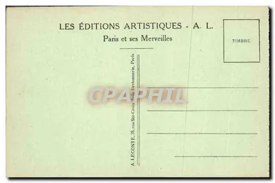 Paris — Place de la Bastille e Coluna de Julho — A. L. n°127 — Verso