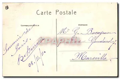 Kościół Świętego Germain w Auxerrois i Rada Gminy I Miejskiego — Paryż — P.A. — Rewers