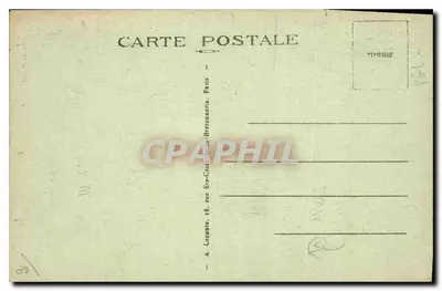 Paryż — panorama Placu Concordii, widok z kierunku Świętego Serca Montmartre — A. Lecoeur, 18, rue Ste-Croix-de-la-Bretonnerie, Paryż — Rewers