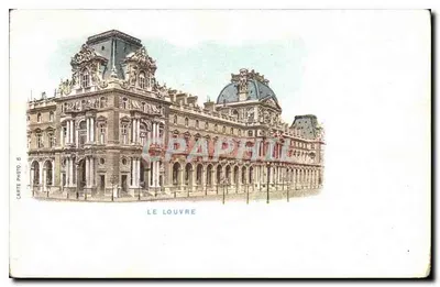 O Louvre — vista da entrada principal — Carte Photo, n°5