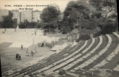 Paris — Arênes Romanas — Rue Monge — Editor E.P.D. n°4190