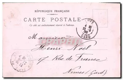 Hotel de Ville de Paris — vista do ponte e barcos — editor Charles — Verso