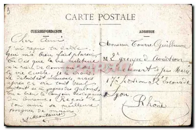 Cartolina d'epoca Parigi L'Opera — Verso
