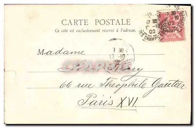 Paryż — Katedra Notre-Dame — B.F. Paryż, nr 64 — Rewers
