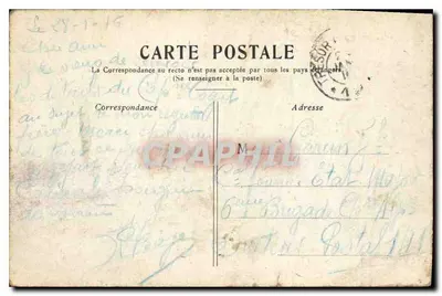 Bilhete postal antigo Paris O Ponte Alexandre III — Verso