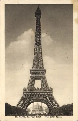 Paris — Torre Eiffel — The Eiffel Tower — Éditions Artistiques LIP, n°67