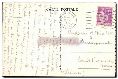 Paris — A Madeleine — Fuy — Verso