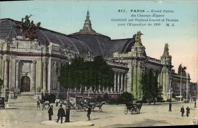 Paris — Grand Palais dos Campos Elísios — Construído por Deglane Louvet e Thomas para a Exposição de 1900 — M. J. — n° 517