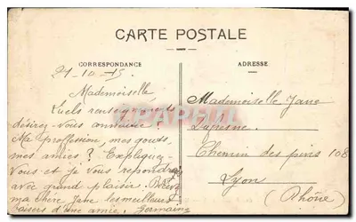 Bordeaux — Monument des Girondins (détails) — éditeur imprimeur non visible, n° de série 63 — Verso