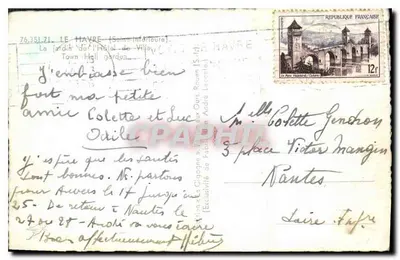 Jardim do Hotel de Ville — Le Havre — editor IA CIGOGNE — Verso