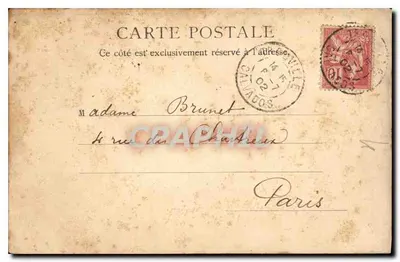 Trouville — praia e hotel — O Hotel de Paris, n° 10680 g — Verso