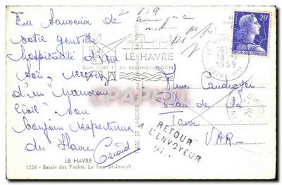 Le Havre — Porto e Torre Saint-Joseph — Tito — Verso